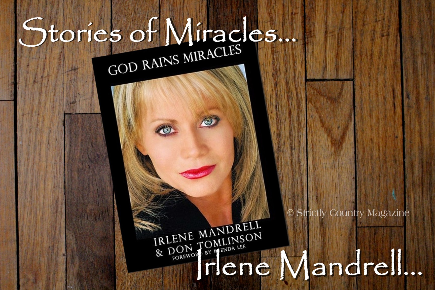 Strictly Country Magazine copyright Irlene Mandrell God Rains Miracles title